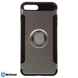   BeCover Magnetic Ring Stand для Apple iPhone 7 Plus/8 Plus Grey (701778)