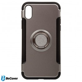   BeCover Magnetic Ring Stand для Apple iPhone X/XS Grey (701783)