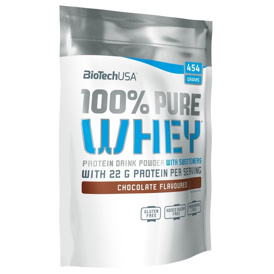 BiotechUSA 100% Pure Whey 454 g /16 servings/ Chocolate - зображення 1