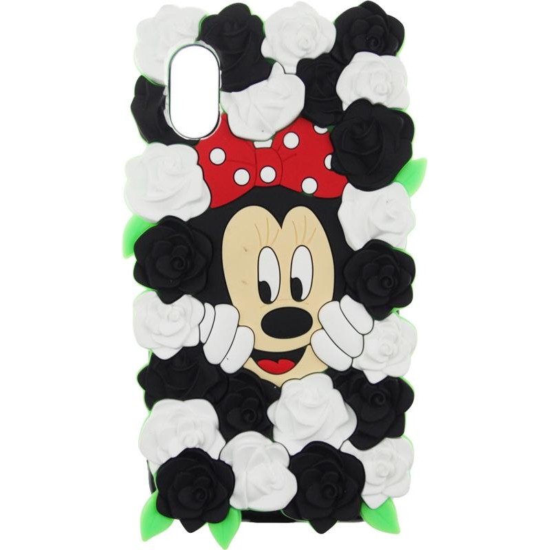 TOTO TPU Fluffy Case IPhone X Mini Mouse Black - зображення 1