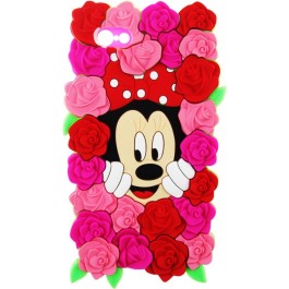 TOTO TPU Fluffy Case IPhone 5/5S/SE Mini Mouse Pink
