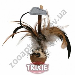 Trixie Мяч с перьями и мышкой 45730