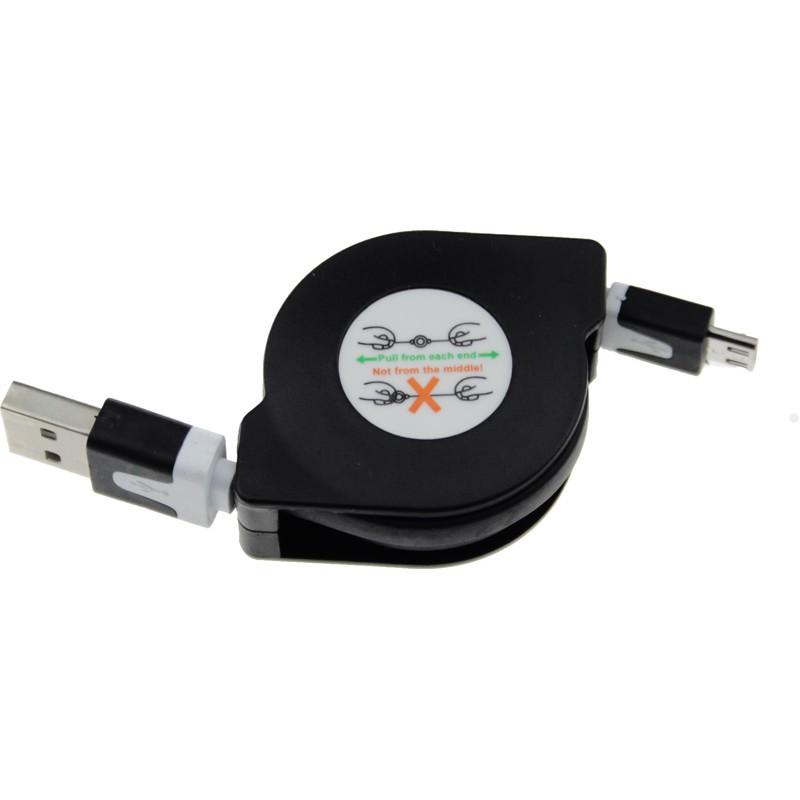 TOTO TKX-66 Flat USB cable microUSB 1m Black - зображення 1