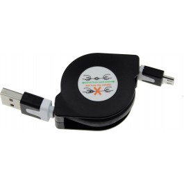 TOTO TKX-66 Flat USB cable microUSB 1m Black