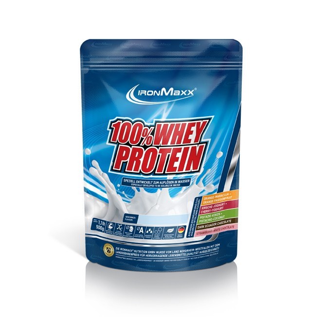 IronMaxx 100% Whey Protein 500 g /10 servings/ Cookies Cream - зображення 1