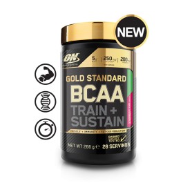 Optimum Nutrition Gold Standard BCAA Train + Sustain 266 g /28 servings/ Raspberry Pomegranate
