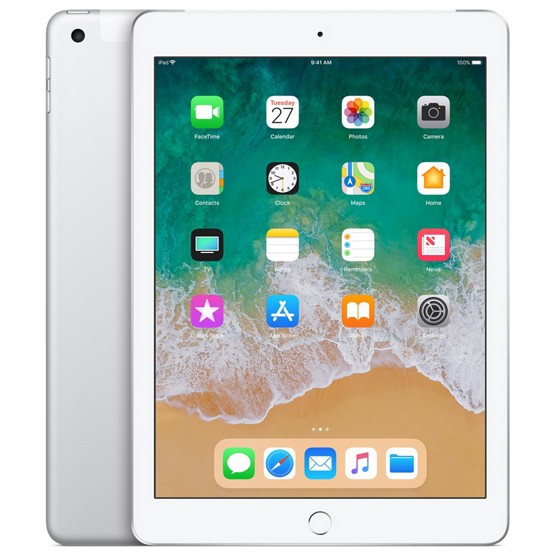 Apple iPad 2018 32GB Wi-Fi + Cellular Silver (MR6P2) - зображення 1