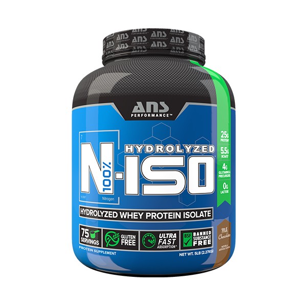 ANS Performance N-ISO 100% Pure Hydrolyzed Whey Isolate 2270 g /78 servings/ Creamy Vanilla - зображення 1