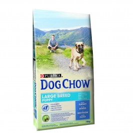   Dog Chow Puppy Large Breed Turkey 14 кг (7613034487919)