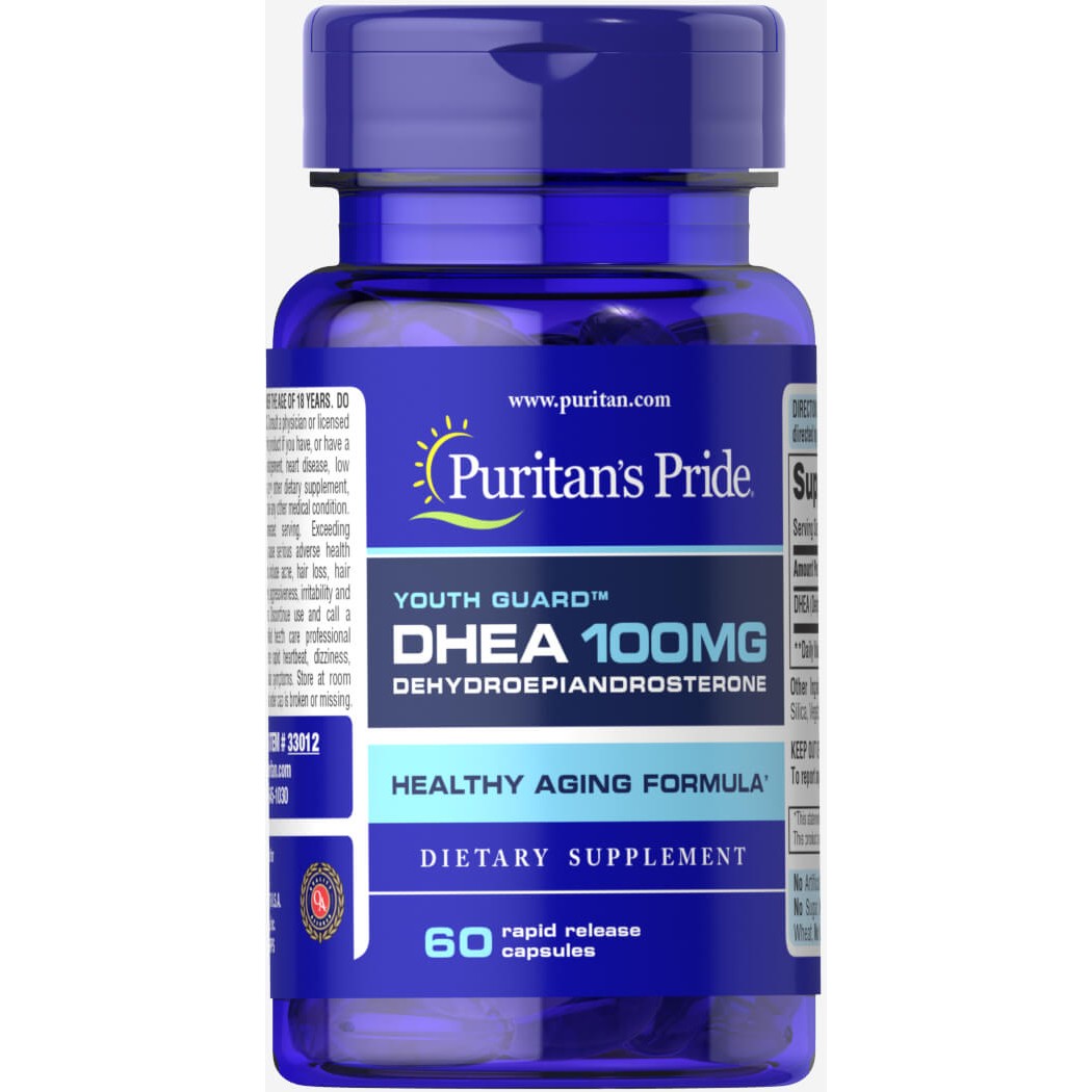 Puritan's Pride DHEA 100 mg 60 капс - зображення 1