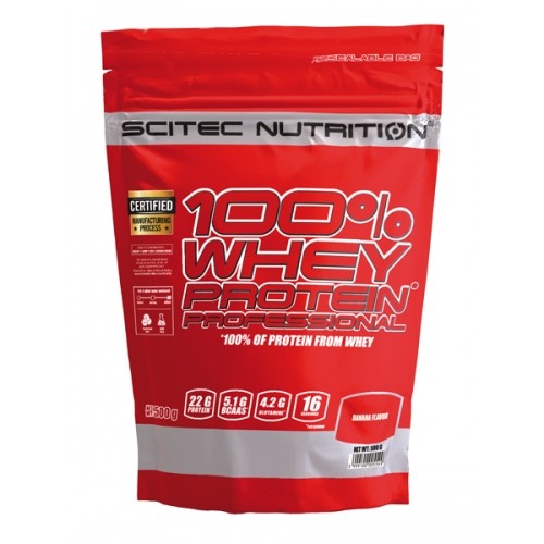 Scitec Nutrition 100% Whey Protein Professional 500 g /16 servings/ Banana - зображення 1