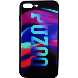 PUZOO Glass Printing with TPU Visions iPhone 7 Plus/8 Plus Black