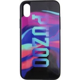 PUZOO Glass Printing with TPU Visions iPhone X Black