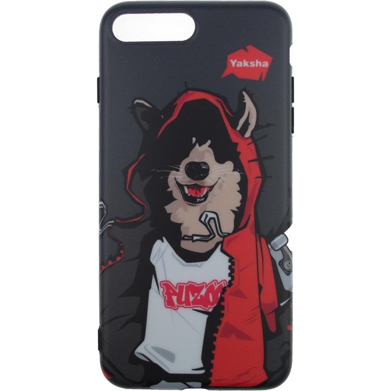 PUZOO TPU Glossy Surface IMD Hip Hop iPhone 7 Plus/8 Plus MC Husky Black - зображення 1