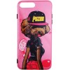 PUZOO TPU Glossy Surface IMD Hip Hop iPhone 7 Plus/8 Plus DJ Teddy Pink - зображення 1