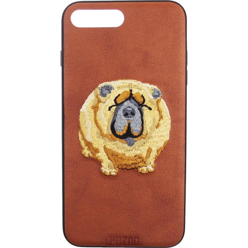 PUZOO TPU+TPU with stitchwork craft Ballon Dog iPhone 7 Plus/8 Plus Brown - зображення 1