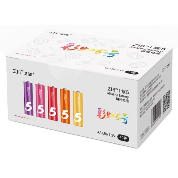 ZMI ZI5 Rainbow AA batteries 40 шт - зображення 1