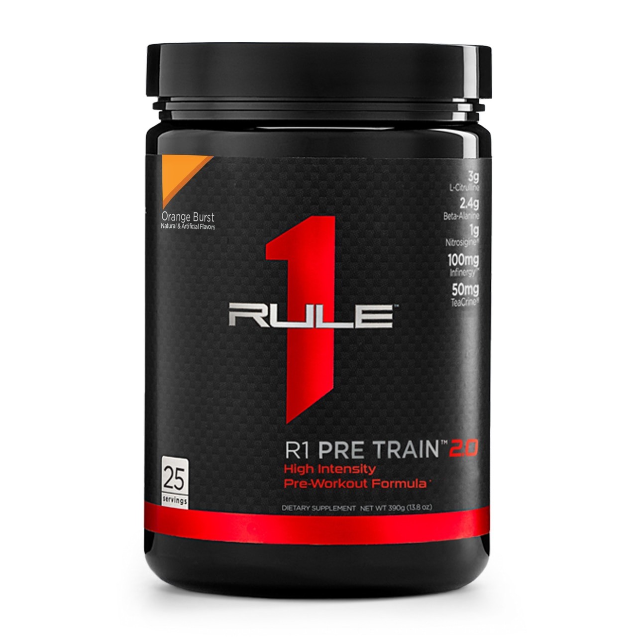 Rule One Proteins R1 Pre Train 2.0 390 g /25 servings/ Orange Burst - зображення 1