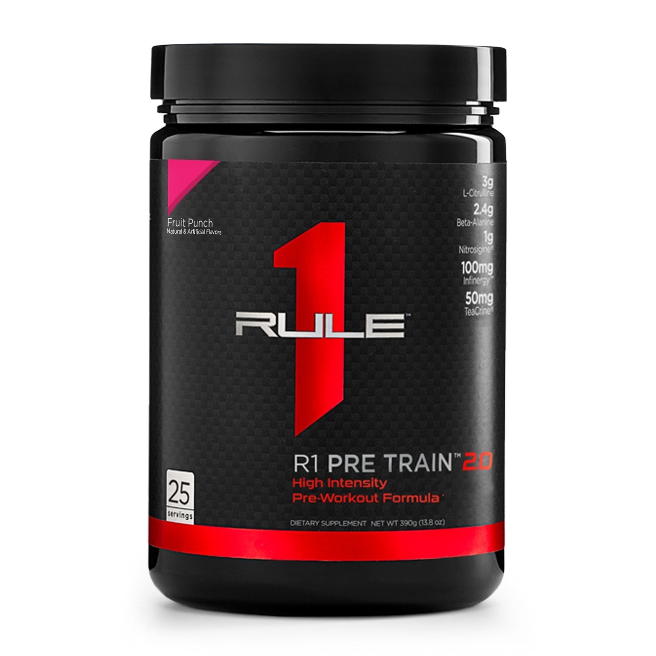 Rule One Proteins R1 Pre Train 2.0 390 g /25 servings/ Fruit Punch - зображення 1