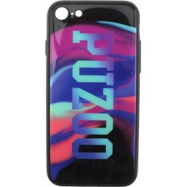PUZOO Glass Printing with TPU Visions iPhone 7/8 Black