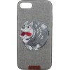 PUZOO TPU+TPU with stitchwork craft Ballon Dog iPhone 7/8 Gray - зображення 1