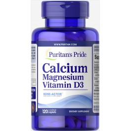 Puritan's Pride Calcium Magnesium with Vitamin D 120каплет