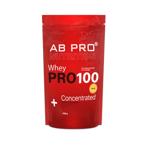 AB Pro PRO 100 Whey Concentrated 1000 g /27 servings/ Ваниль - зображення 1