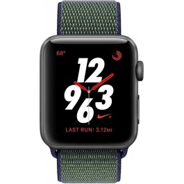   Apple Watch Series 3 Nike+ GPS + Cellular 38mm Space Gray Aluminum w. Midnight Fog Nike Sport (MQLA2)