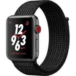 Apple Watch Series 3 Nike+ GPS + Cellular 42mm Space Gray Aluminum w. Black/Pure Platinum Nike Sport (MQMH