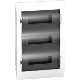 Schneider Electric Щит пластиковый врезной дымчатая дверь 3ряд/36м+2КК (EZ9E312S2F)