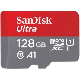 SanDisk 128 GB microSDXC UHS-I Ultra + SD-adapter SDSQUNC-128G-AN6MA