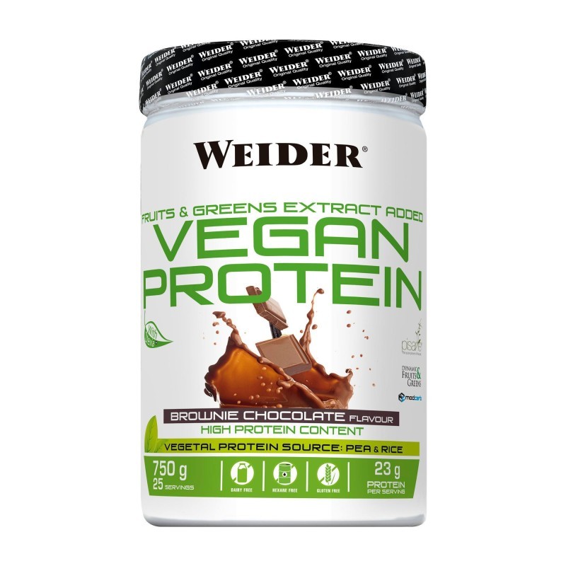 Weider Vegan Protein 540 g /18 servings/ Brownie Chocolate - зображення 1