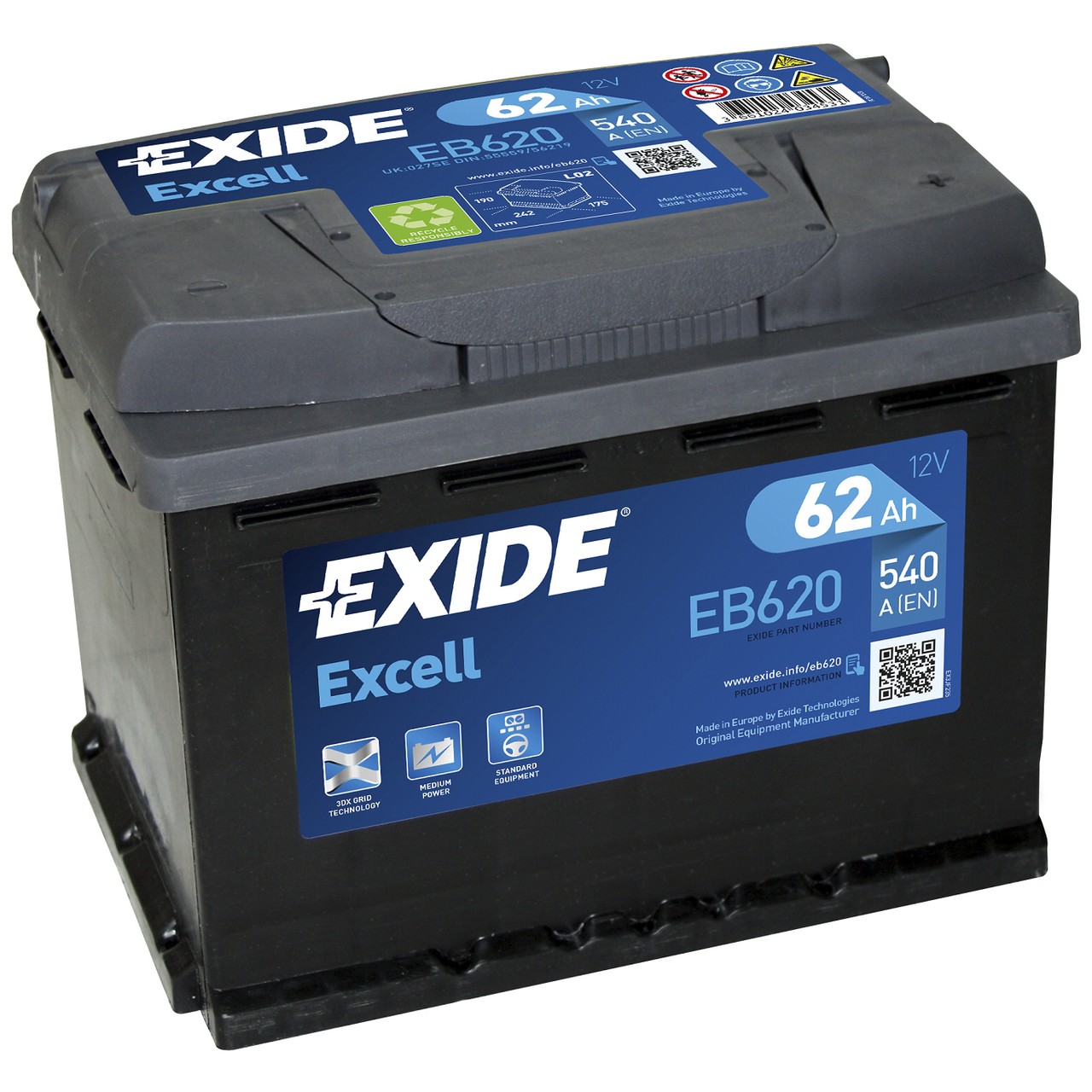 Exide EB620 - зображення 1
