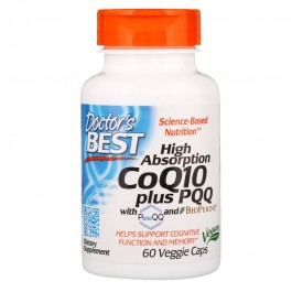 Doctor's Best High Absorption CoQ10 plus PQQ 60 caps