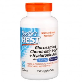 Doctor's Best Glucosamine Chondroitin MSM + Hyaluronic Acid 150 caps