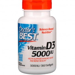 Doctor's Best Vitamin D3 5000 IU 360 caps