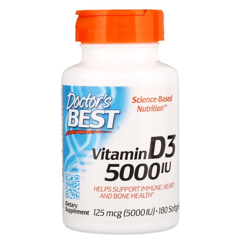 Doctor's Best Vitamin D3 5000 IU 180 caps - зображення 1