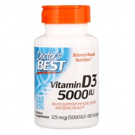 Doctor's Best Vitamin D3 5000 IU 180 caps