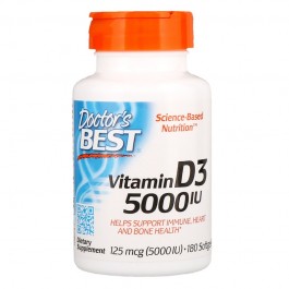   Doctor's Best Vitamin D3 5000 IU 180 caps