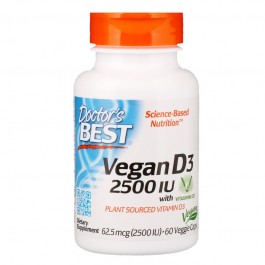   Doctor's Best Vegan D3 2500 IU 60 caps