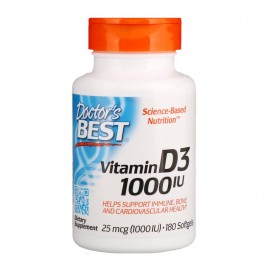 Doctor's Best Vitamin D3 1000 IU 180 caps