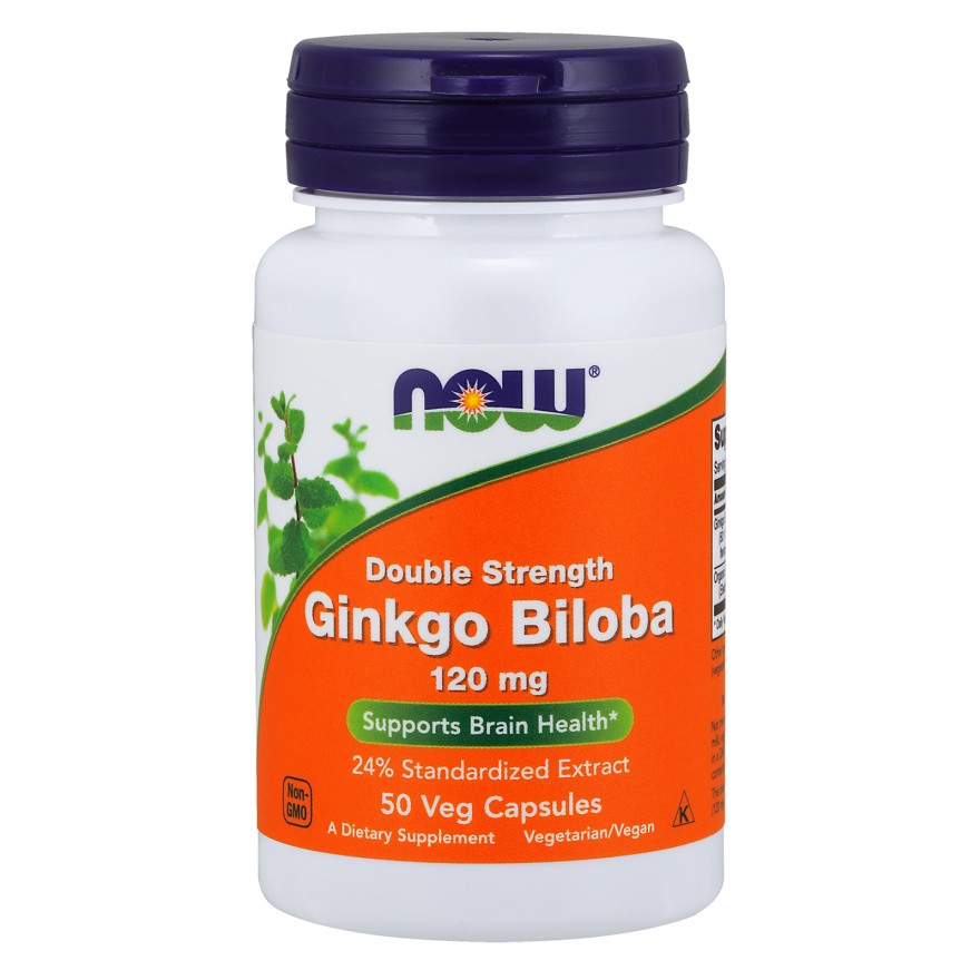 Now Ginkgo Biloba Double Strength 120 mg 50 caps - зображення 1