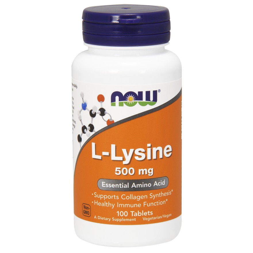 Now L-Lysine 500 mg Tablets 100 tabs - зображення 1