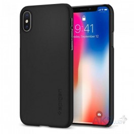 Spigen iPhone X Case Thin Fit Matte Black 057CS22108