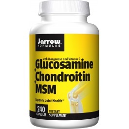 Jarrow Formulas Glucosamine + Chondroitin + MSM 240 caps /60 servings/