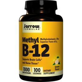 Jarrow Formulas Methyl B-12 1000 mcg 100 tabs Lemon
