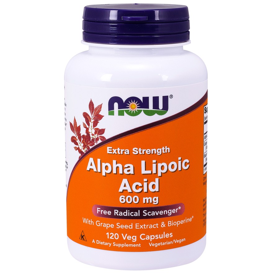 Now Alpha Lipoic Acid Extra Strength 600 mg 120 caps - зображення 1