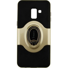 iPaky 360° Free Rotation Ring Holder case Samsung Galaxy A8 Plus A730F Gold