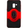 iPaky 360° Free Rotation Ring Holder case Samsung Galaxy A8 Plus A730F Red - зображення 1