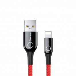 Baseus C-shaped Light Intelligent Power-Off Cable Red (CALCD-09)